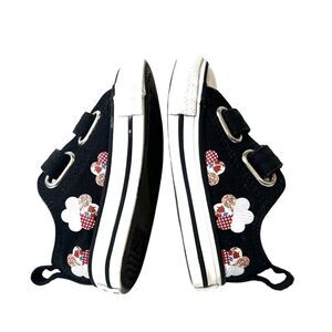 Converse Infant Girls 5 Black/Multicolor Balloons Print Snap On Low Top Sneakers